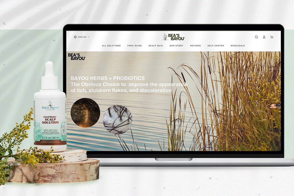Bea's Bayou Shopify website design
