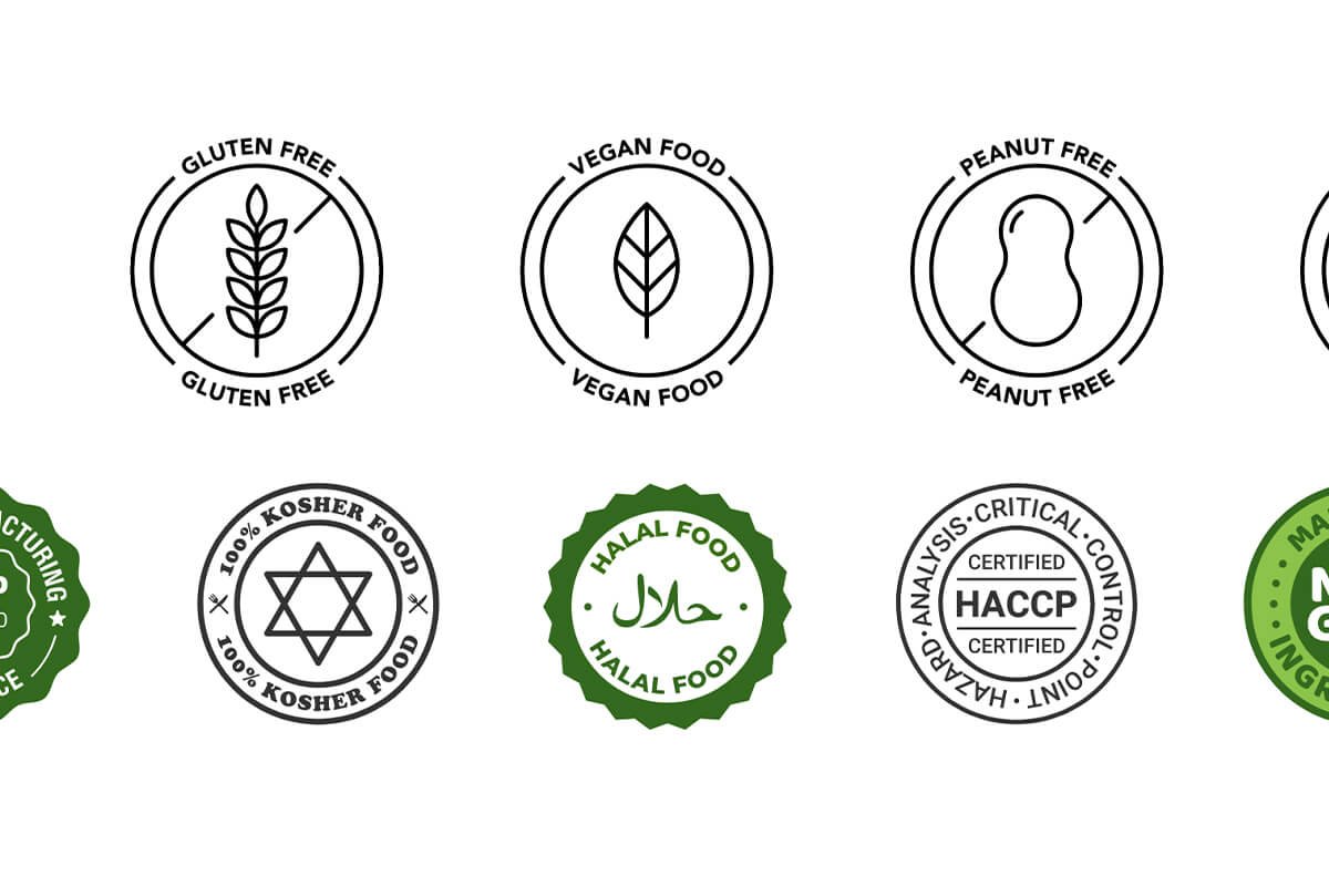 Shopify site with custom icons and graphics