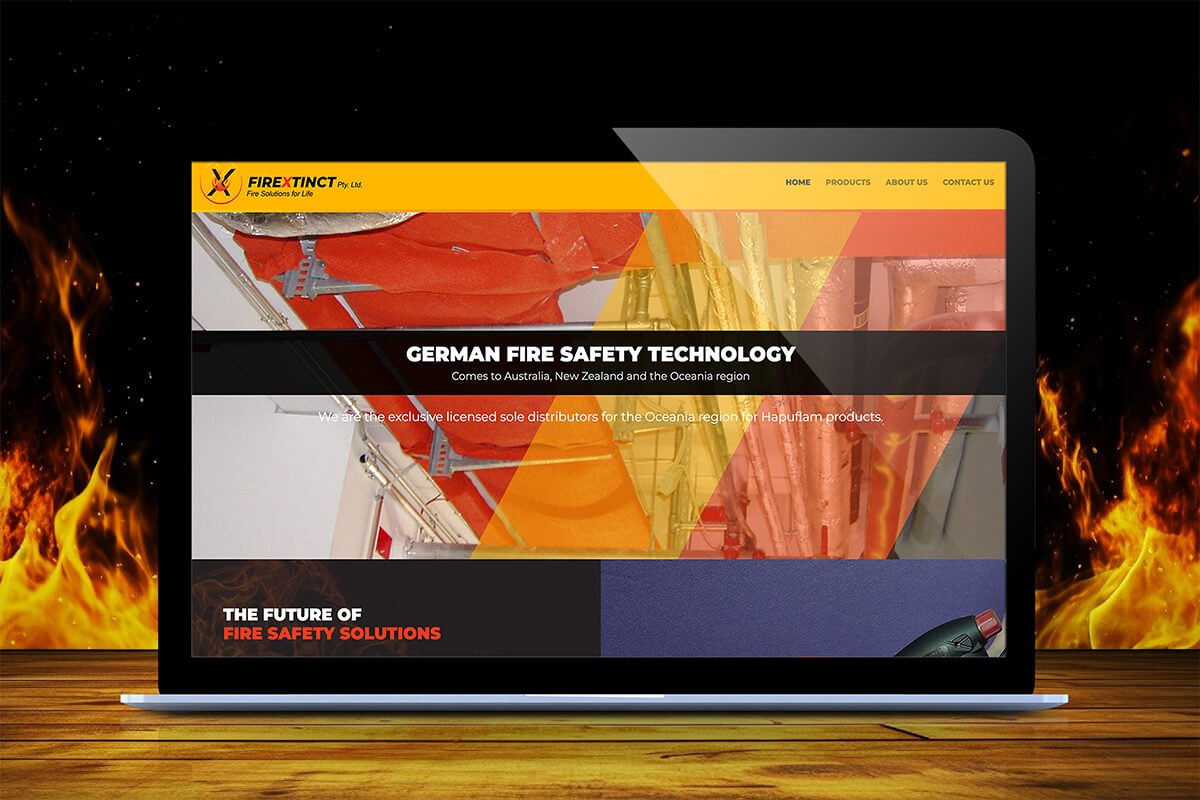 Catalog WordPress website design and implementation for Firextinct