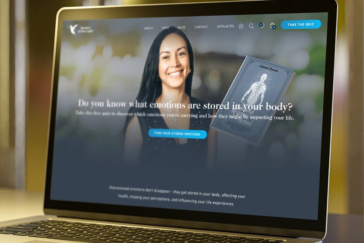 Healers of the Light Shopify website redesign